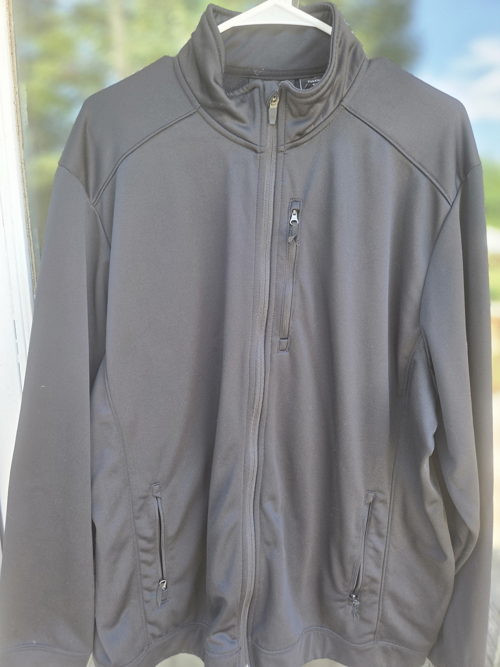 WearGuard Men's Performance Full-Zip Softshell Workwear Jacket - Black - Size XL